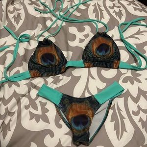 Montce peacock bikini set